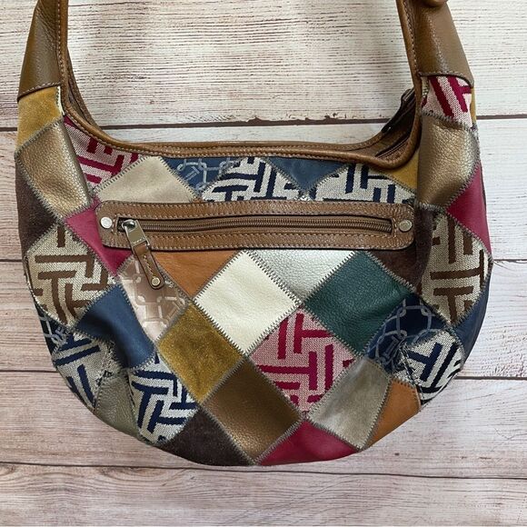 TIGNANELLO PATCHWORK LEATHER BAG - Picture 6 of 8